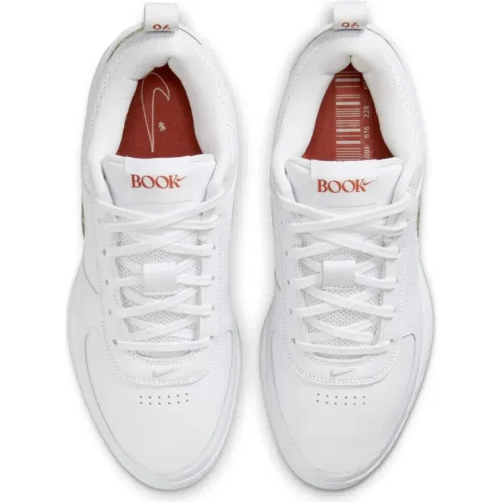 Nike Book 1 FJ4249-101 Sneakers Men's White Lace-Up Lifestyle Shoes TF5623